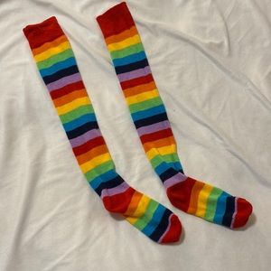 Rainbow Knee Socks